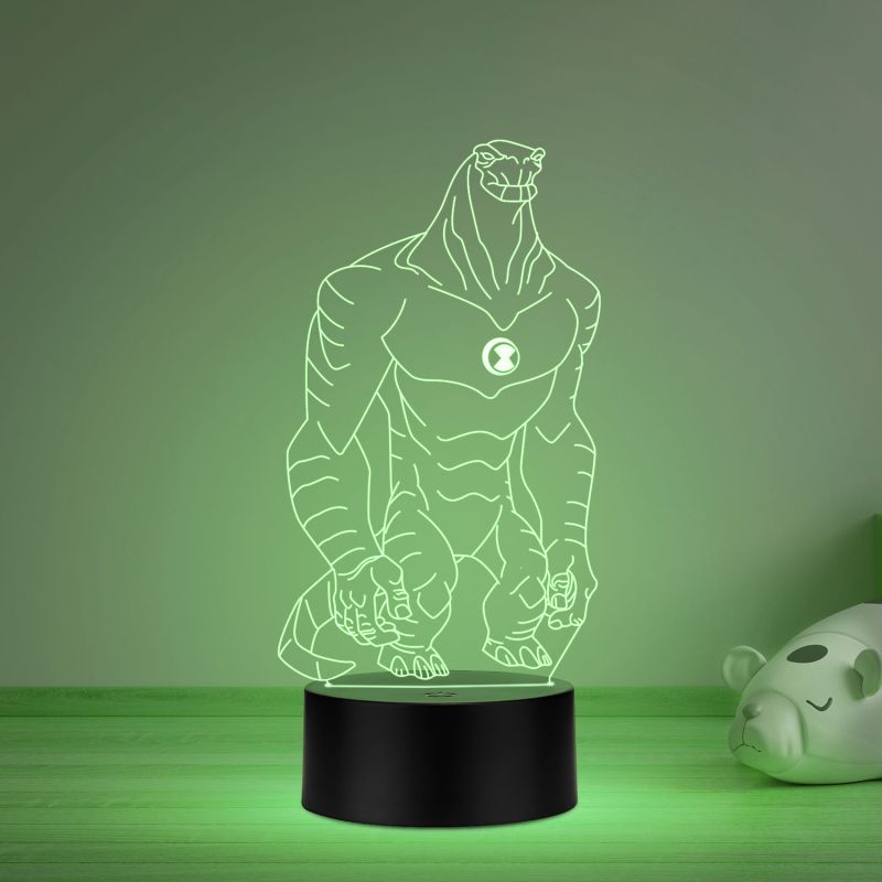 Ben 10 Humungousaur 3D Acrylic Night Lamp with 7 Color Changing Light Desk Table Lamp with Remote Control